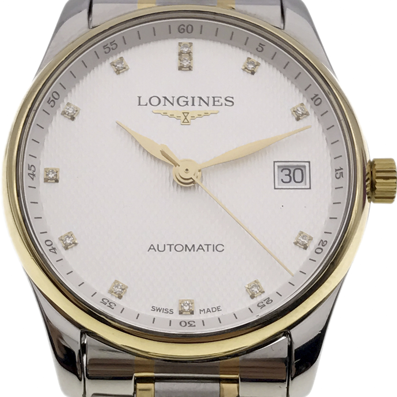 5新] 浪琴名匠系列 白面内钻间金男表 l2.518.5.77.