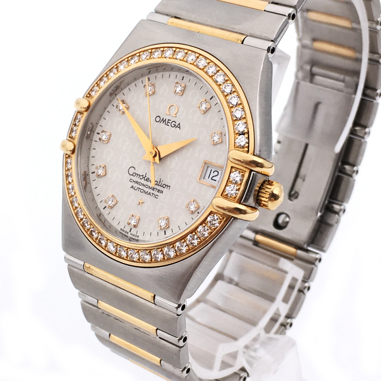 [9.5新]欧米茄星座系列50周年自动机械红金里外钻男表