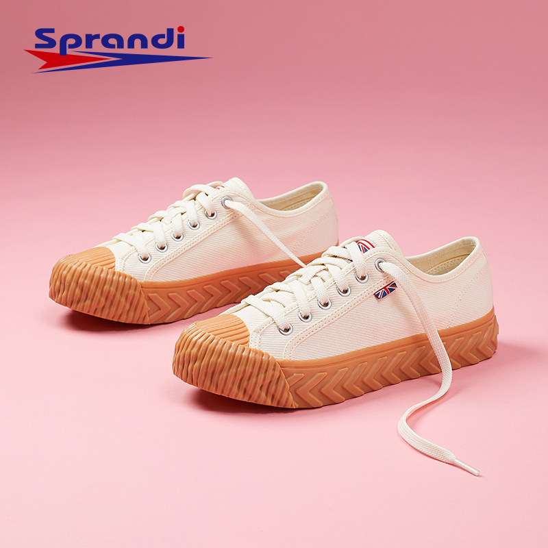 sprandi斯潘迪女鞋2021春季新品经典百搭帆布鞋潮流休闲鞋运动鞋