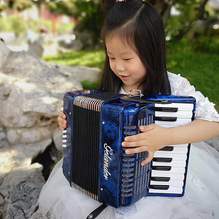 金杯格兰德8bs贝司手风琴 22键手风琴 儿童初学手风琴 送大礼包