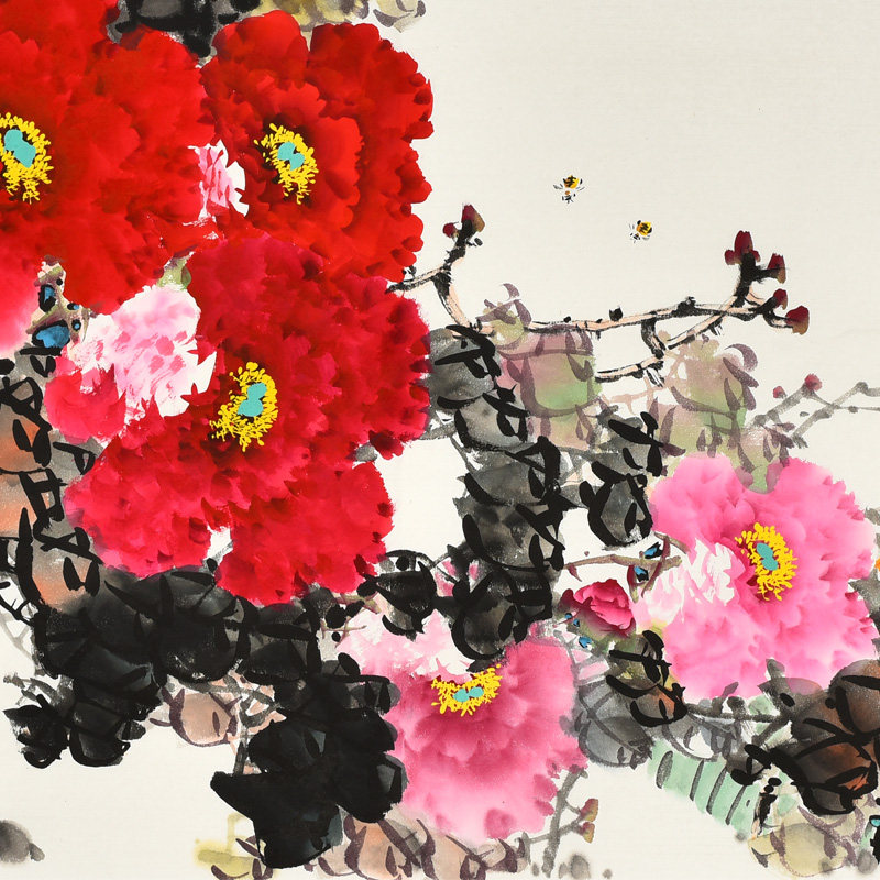 黄艺《富贵神仙图》当代实力画家