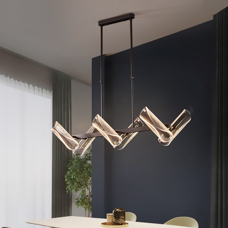 餐厅吊灯设计感现代简约创意个性吧台长条灯轻奢餐桌饭厅客厅灯具