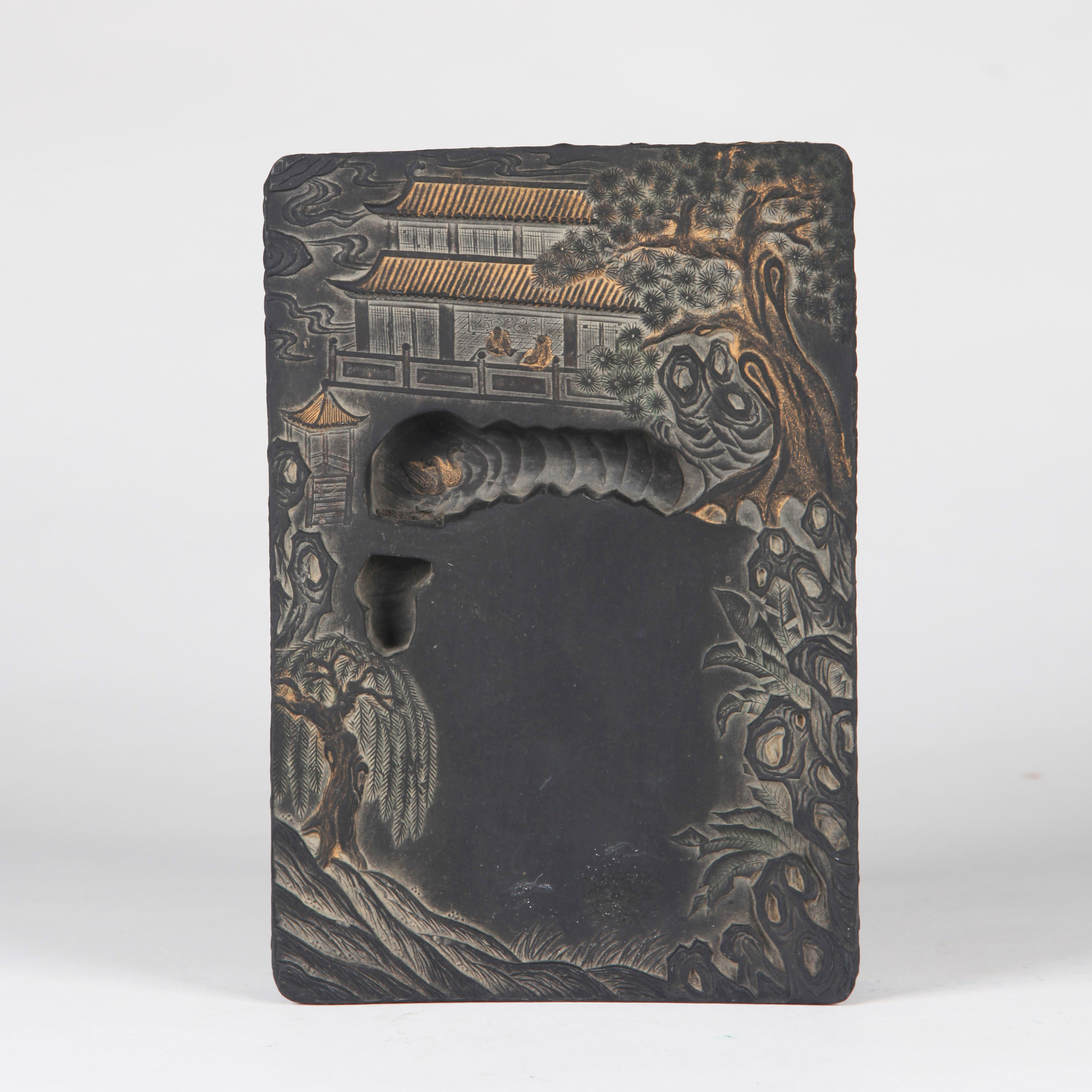 清 人物诗文墨砚 tb8-082