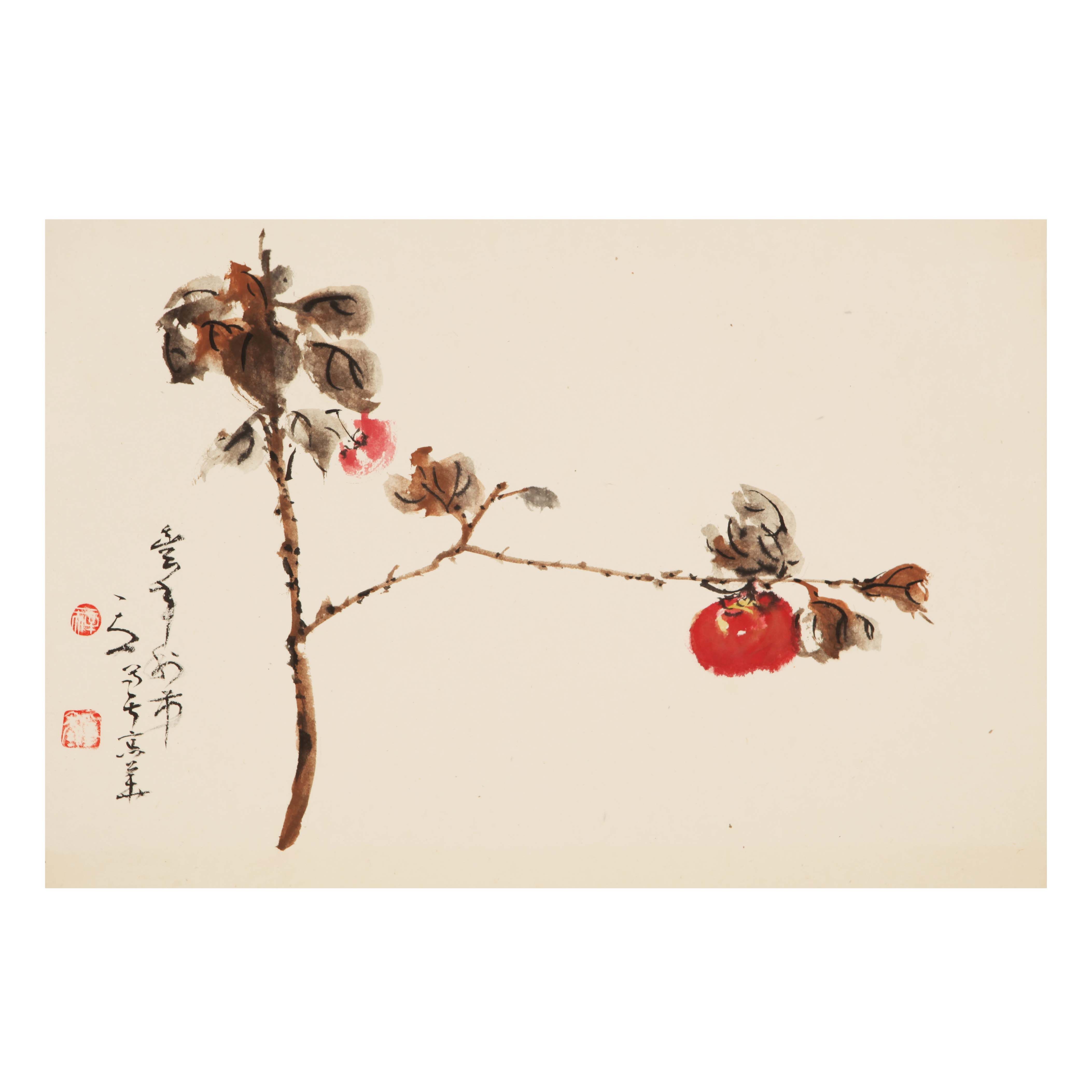 辛一夫 柿柿如意图 镜心 tb175131