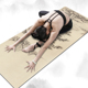 bodhi麂皮绒瑜伽垫女生专用TPE初学者无味吸汗防滑地垫健身垫天然
