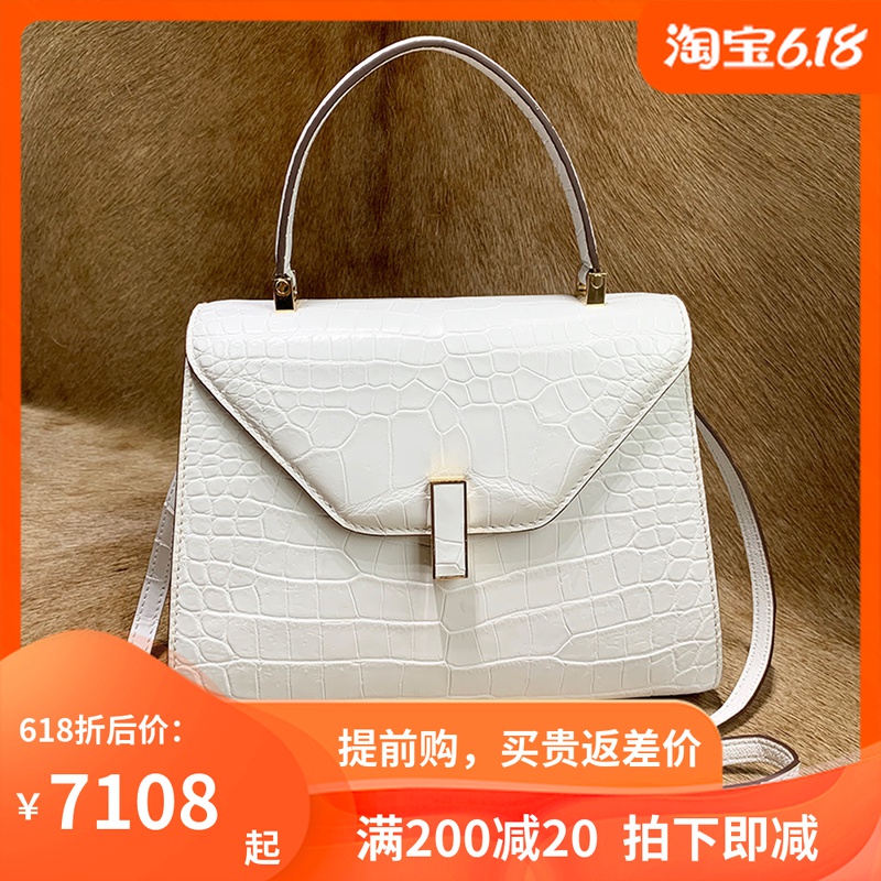 泰国正宗尼罗鳄鱼皮手提包女真皮正品喜马拉雅白色单肩斜跨小方包|msdalam kategori Beg kulit/wanita/beg lelaki, beg Ms. - dari Buy2taobao.com untuk memberikan perkhidmatan ejen Taobao profesional membeli