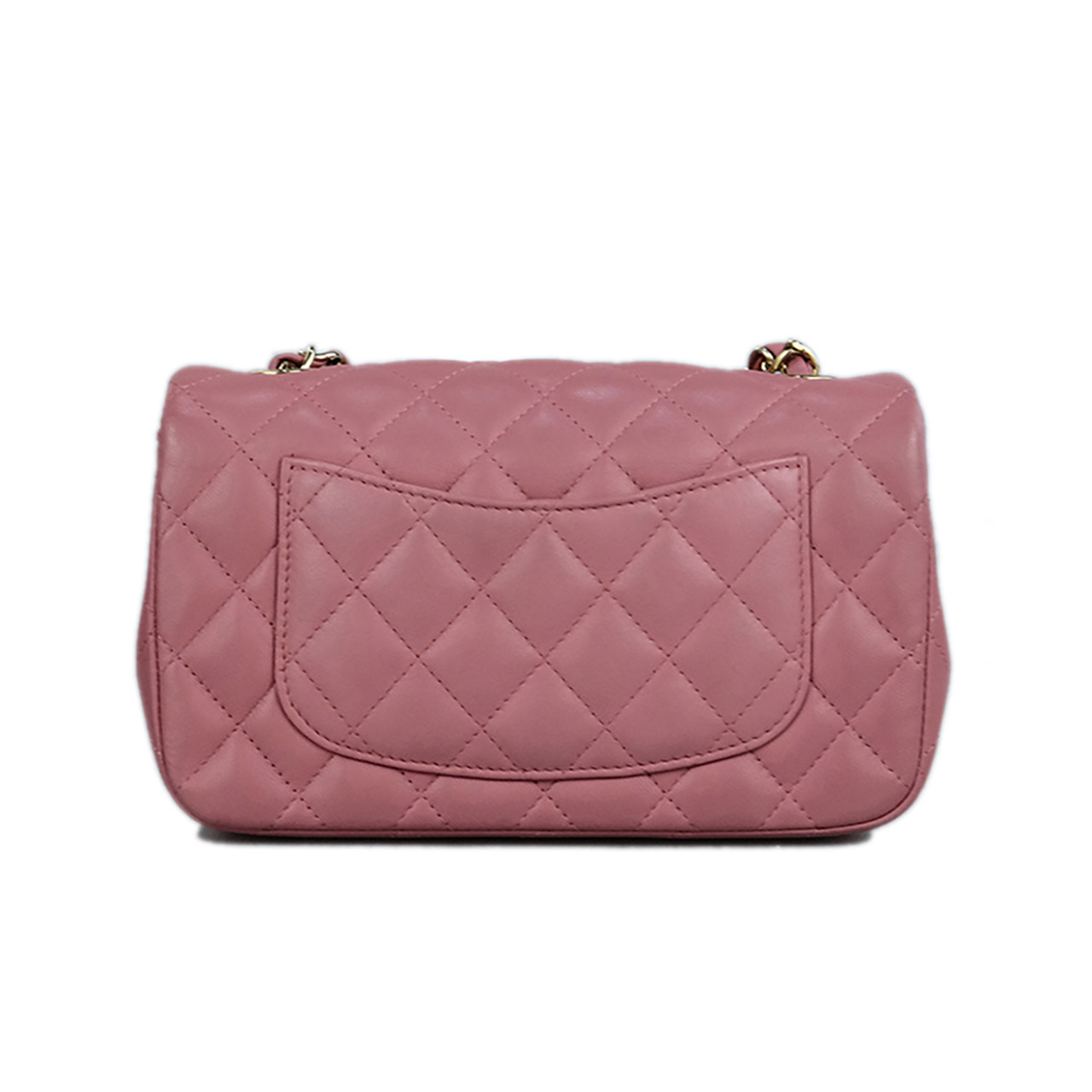 [即拍即得][9.8新]香奈儿chanel女士粉色cf限量款大mini单肩包