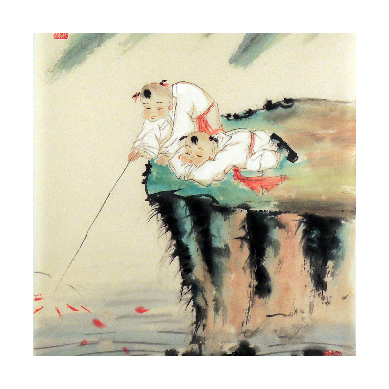 董书林 《垂钓图》国家一级美术师