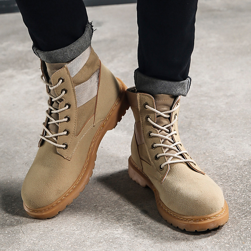 Martin Male boots British style work clothes Snow boots ventilation Help in Boots man Bootie Gaobang Men's Shoes Autumn Bootsin the Men's Shoes, Boots category - from Buy2taobao.com to provide professional Taobao agent buy service