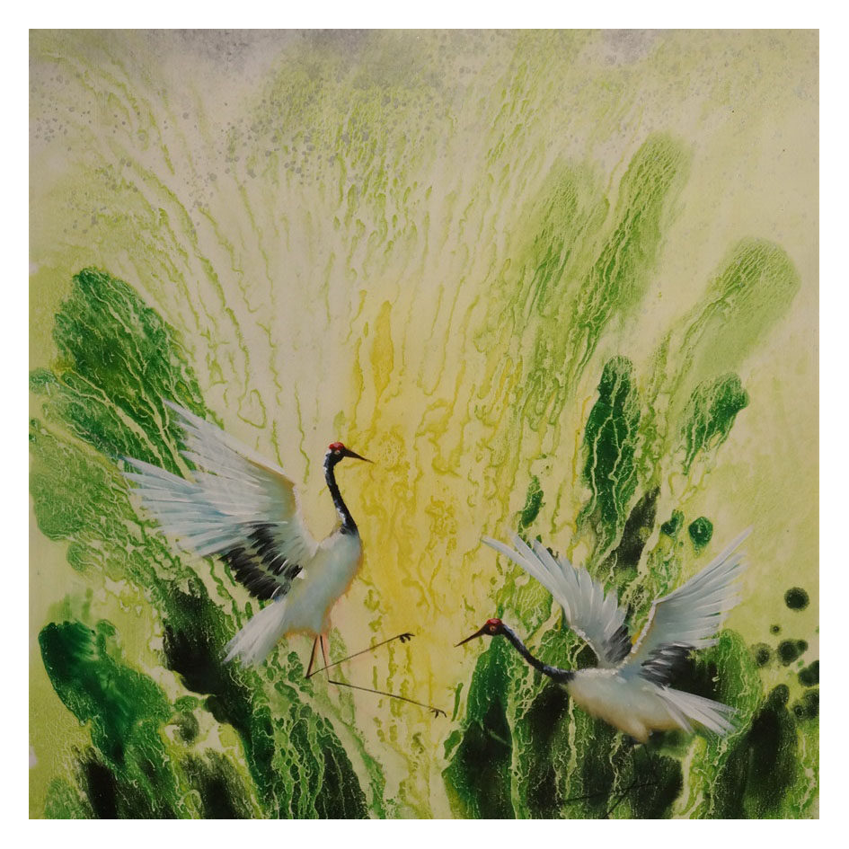 【双十二】《寿鹤系列》油画