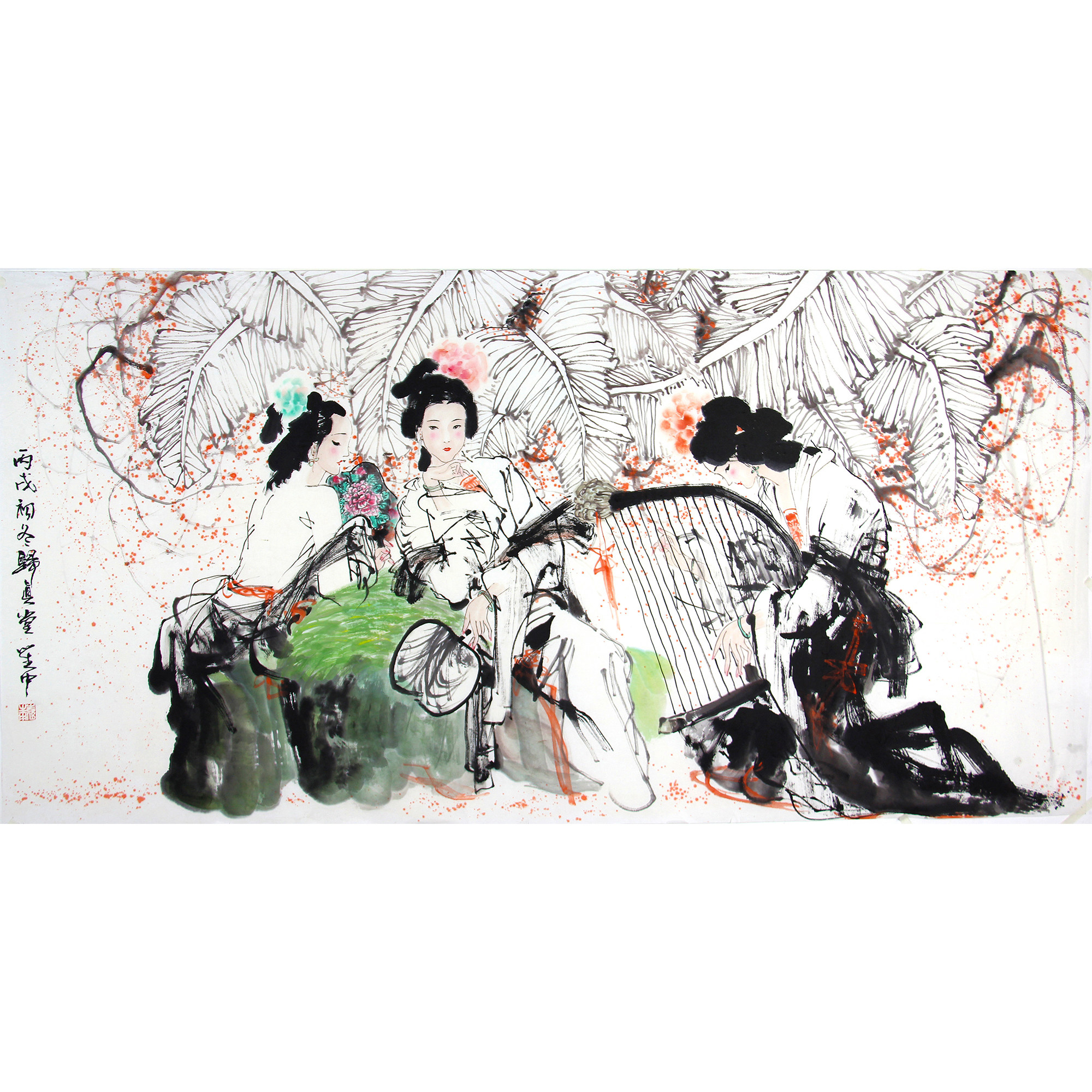 袁生中《人物》中国美术家协会会员