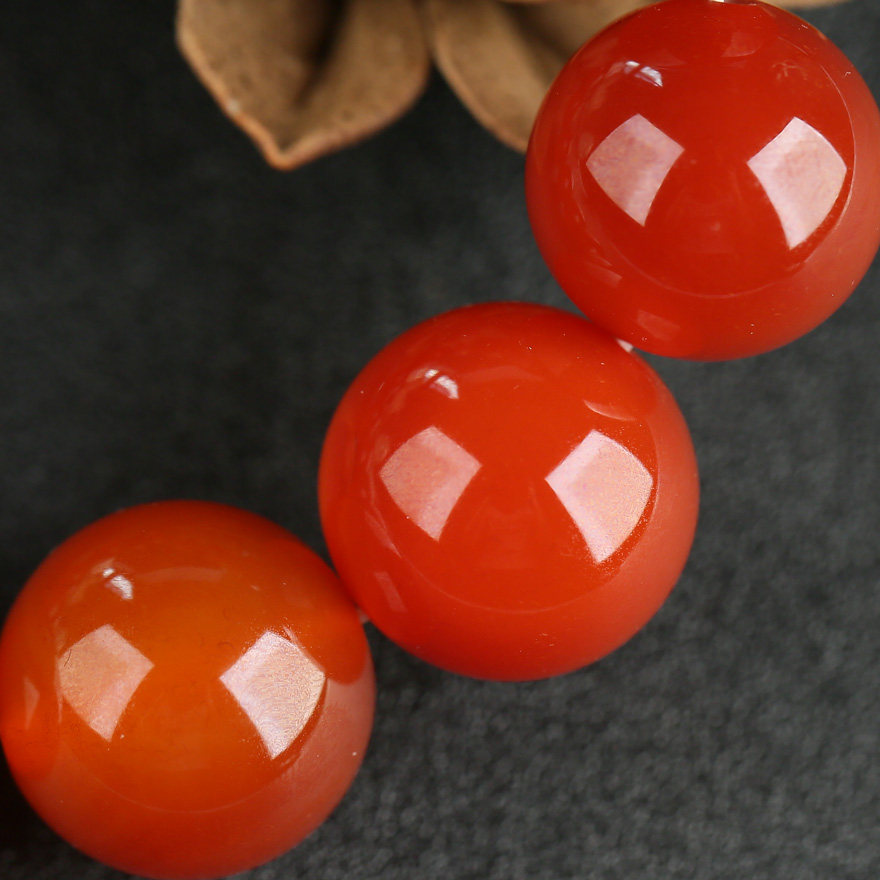 五台山三塔寺 汉传佛教七宝绯红玛瑙念珠 精心凝神 佛法加持