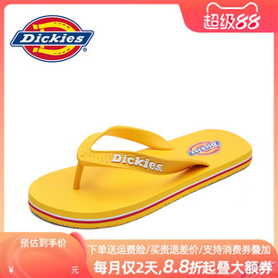 Dickies拖鞋男2025新款夏季休闲外穿沙滩防滑耐磨夹趾男士人字拖