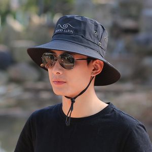 帽子男户外遮阳帽遮脸防晒帽青年太阳帽休闲男士钓鱼帽骑车渔夫帽