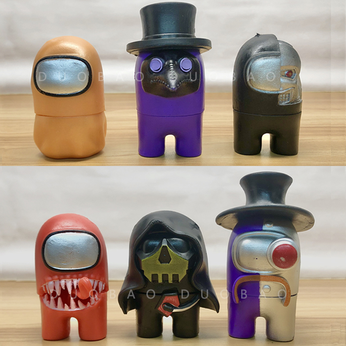 新款太空狼人杀内鬼版6款手办摆件毒液鸟嘴医生在我们之中amongus