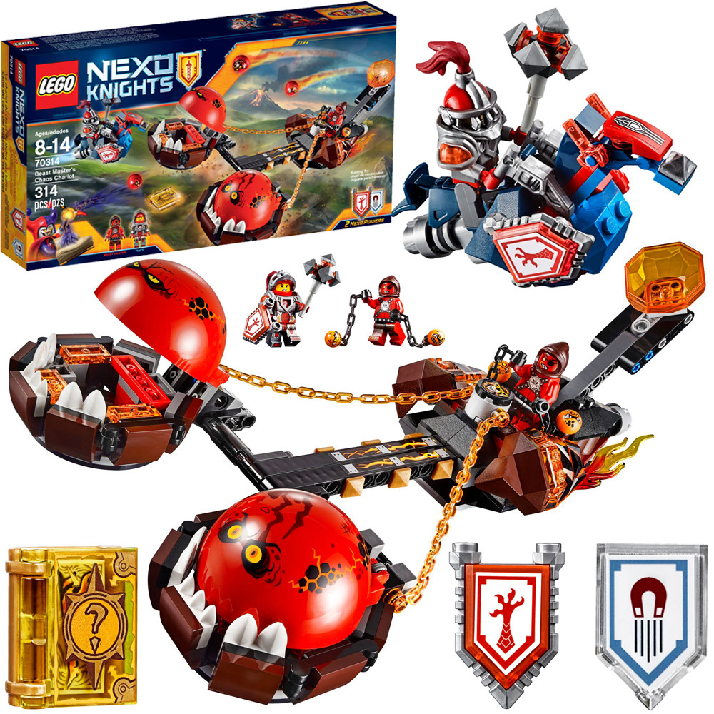 lego乐高未来骑士团炎兽猛将军的双头爆炎投石战车70314积木玩具