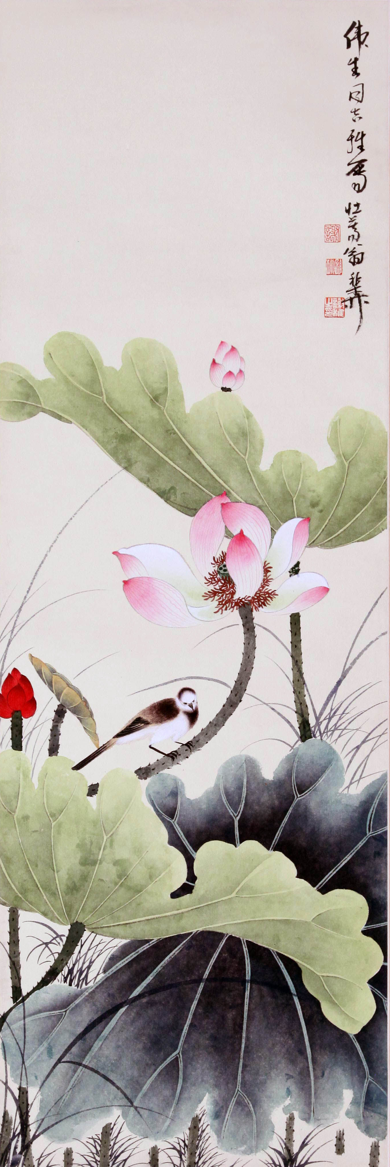 笔墨烟云书画专场(十)  谢稚柳《荷花小鸟》 进入该拍品专场