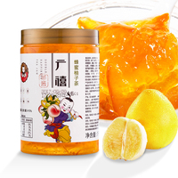 送定量勺 广禧蜂蜜柚子茶1kg韩式水果茶酱饮品果肉茶浆饮料果酱