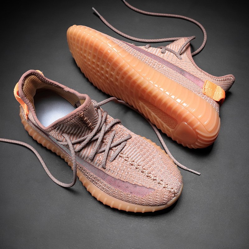 2019新款椰子鞋男兵马俑350v2满天星天使反光走秀运动休闲ins潮鞋