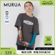 MURUA2024春季新款甜酷风百搭森系休闲小香长款纯棉圆领T恤
