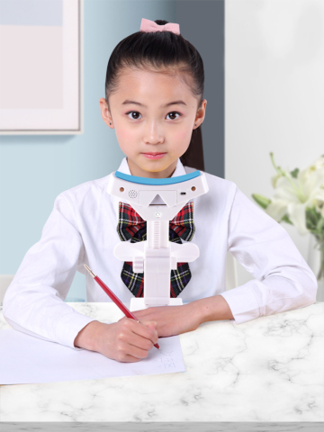 坐姿矫正器儿童写字姿势纠正器视力保护器小学生防近视驼背弯腰低头纠正器仪眼小孩用正姿提醒书写作业支架神