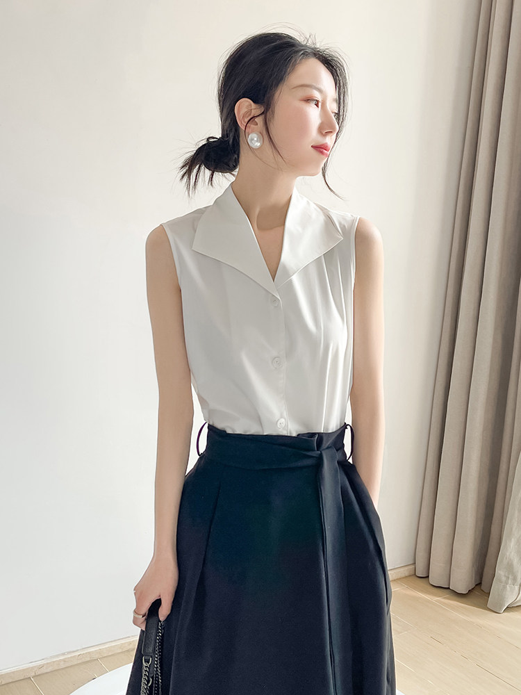 【无袖白衬衫】价格_品牌_推荐_怎么样-什么值得买