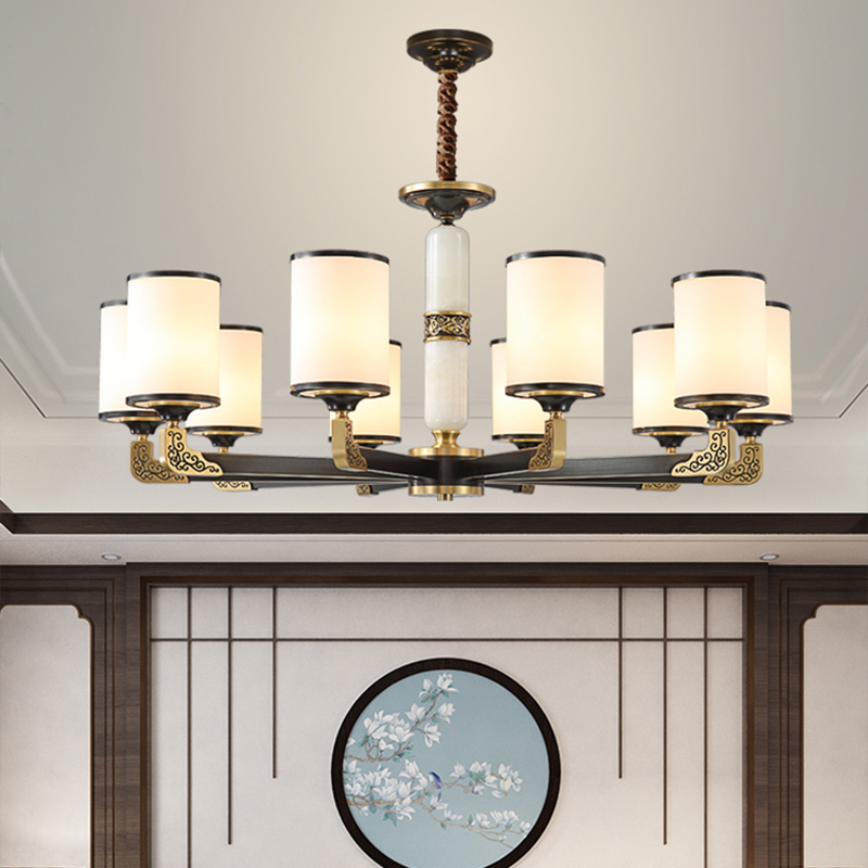 全铜新中式吊灯客厅灯具中国风大气仿古卧室灯酒店包间茶楼餐厅灯