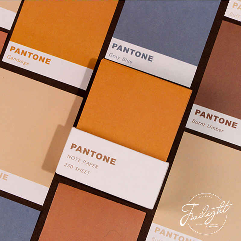 暮光之城 城市色卡便签纸 盐系纯色彩色手帐拼贴打底素材纸便条纸