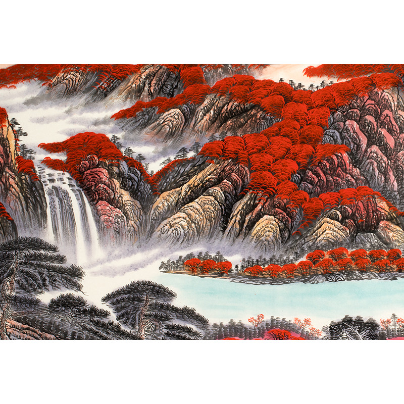 王豪《鸿运当头》2米44巨幅