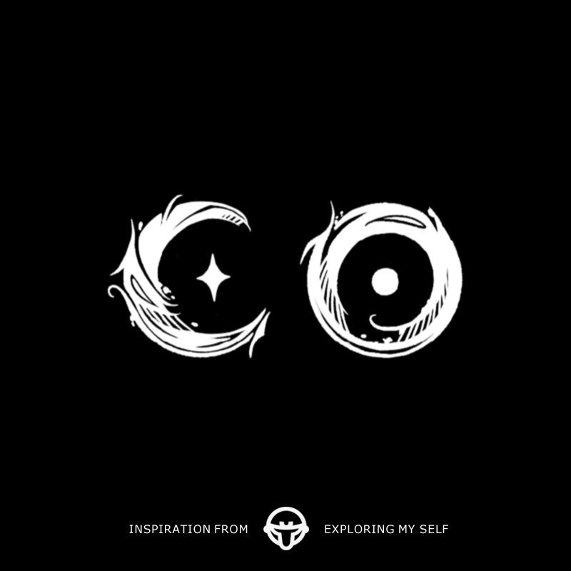 再变 日月图腾草本防水防汗持久元气高级感半永久纹身贴男女情侣