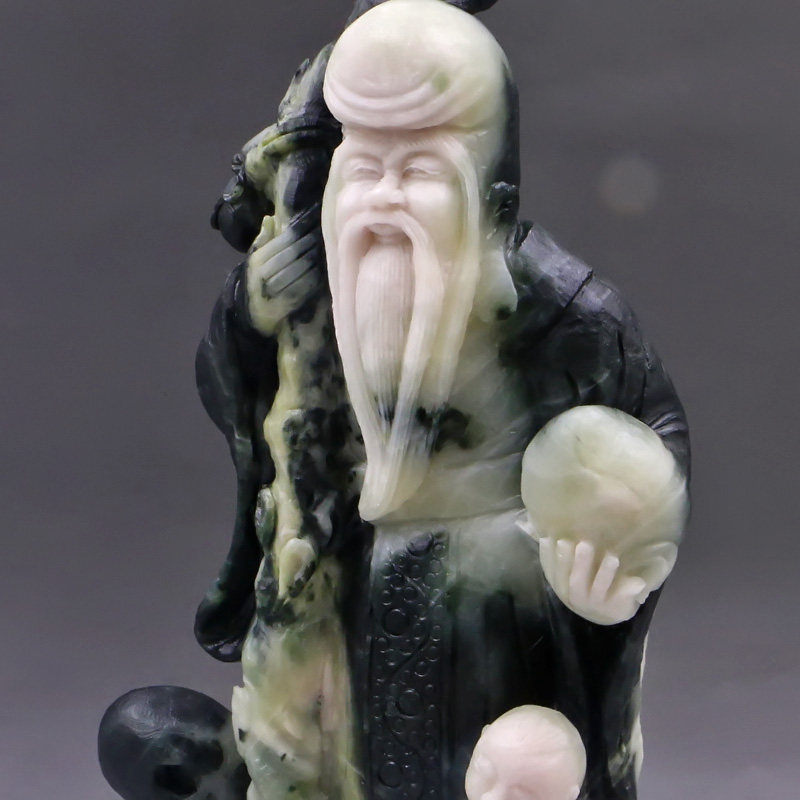 【源头好货-镇平】《寿星》1580g 李卓玉雕工作室独山玉摆件