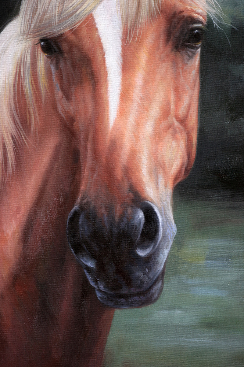 苏章峰《龙马精神》写实 实力派青年画家