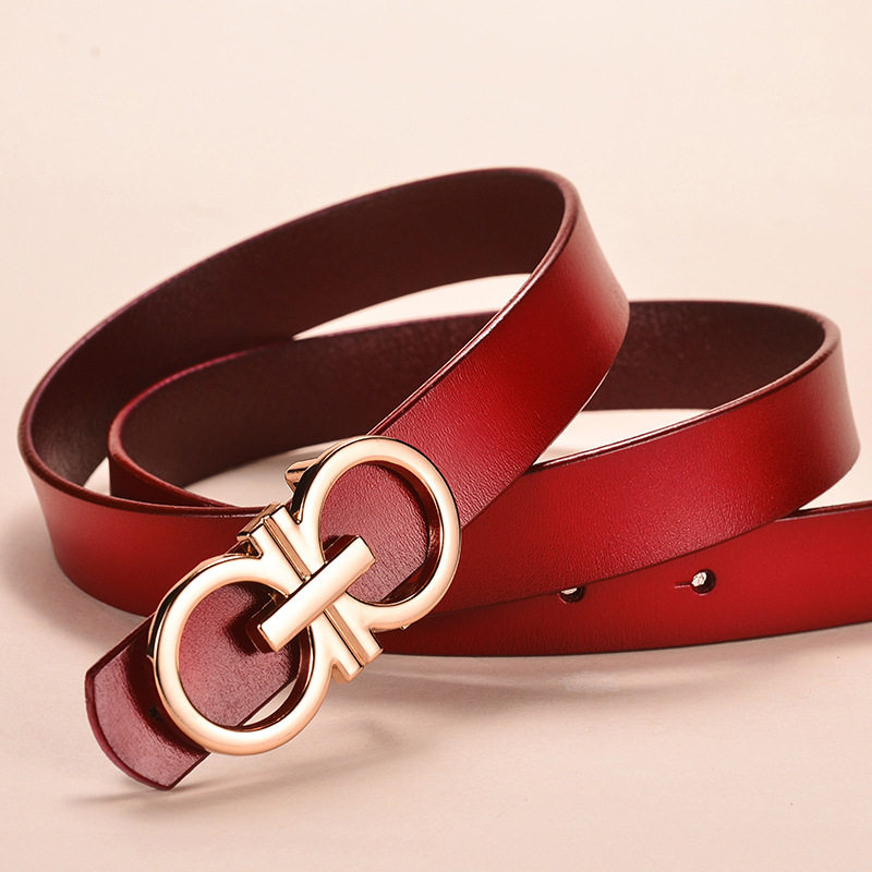 女款宽腰带时尚真皮