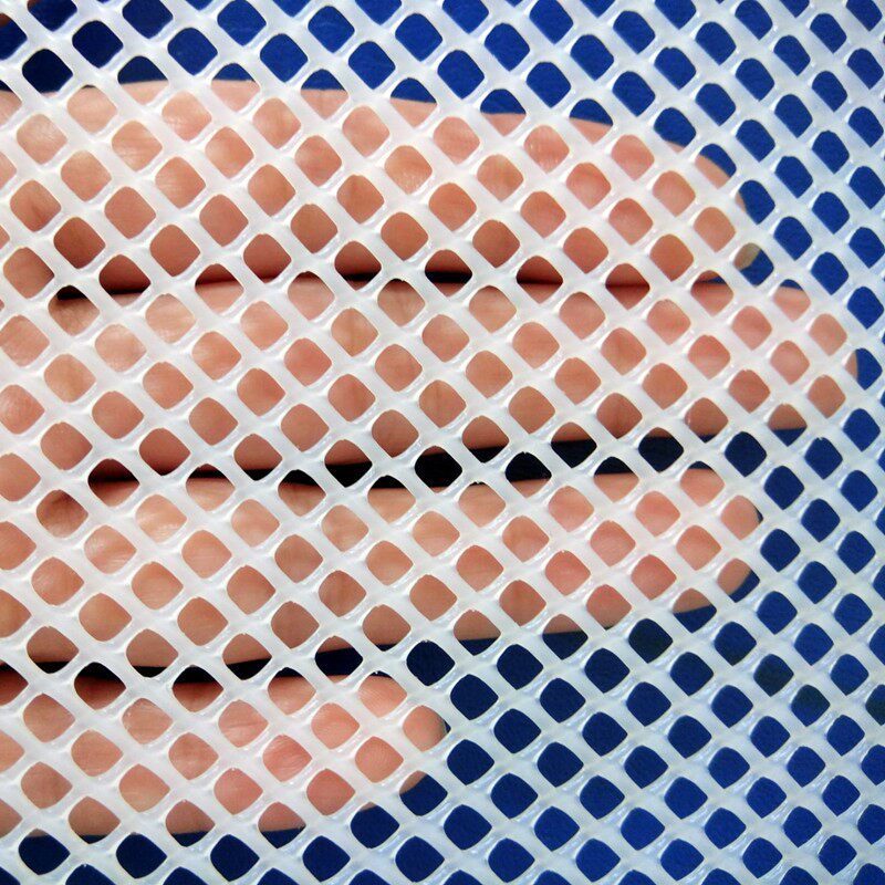 护栏过滤鸡网鱼嘴墙壁塑胶塑料插花围墙方形网栅网状漏网隔离方块