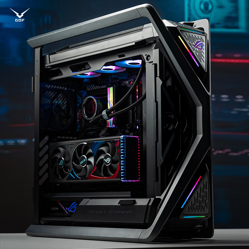 gof工蜂 华硕rog全家桶玩家国度 gr701 高端水冷组装电脑游戏主机