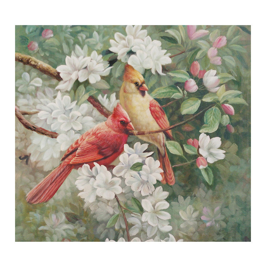 临摹carl brenders《鸟》布面油画60cmx90cm