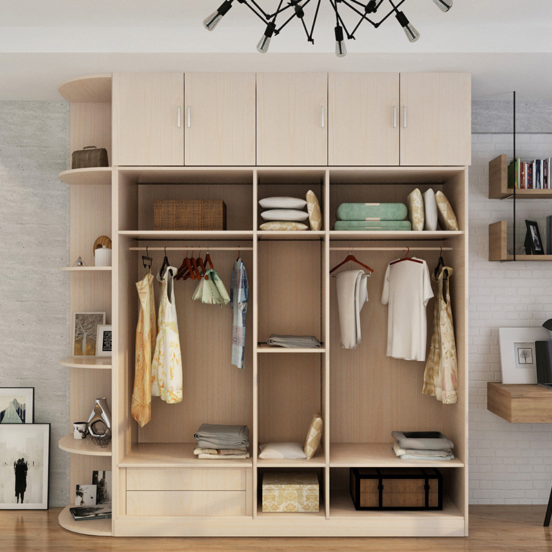 爱家秀场 现代简约板式衣橱整体大衣柜两门三门四门五门组合衣柜