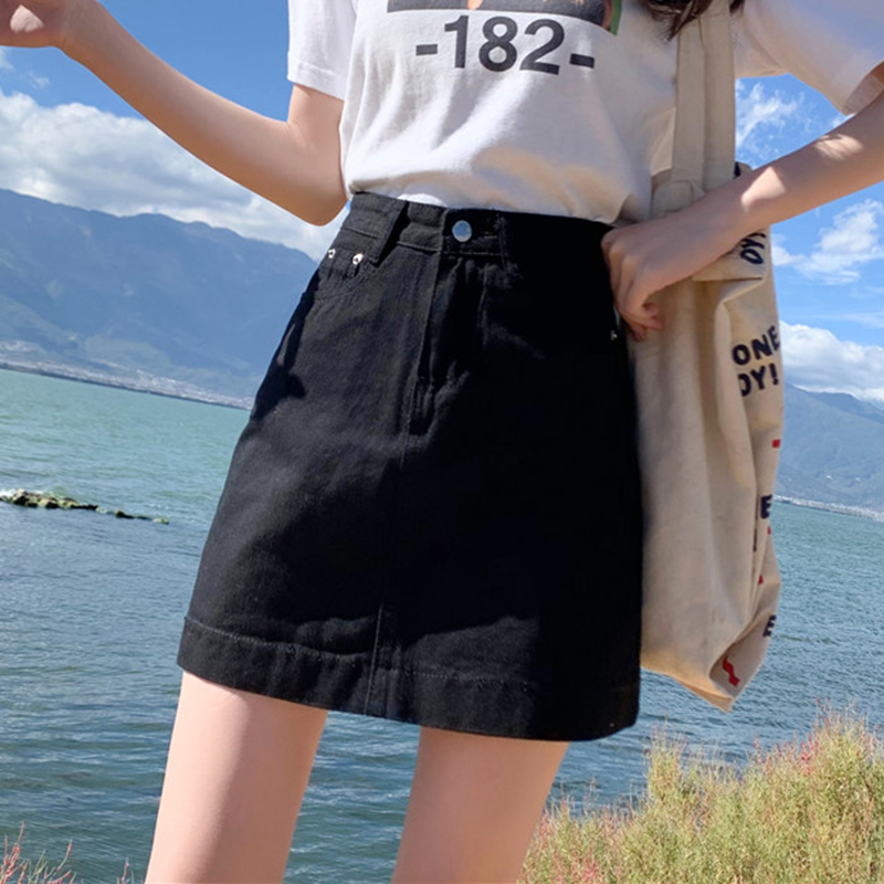 2020夏季新款大码百搭胖mm牛仔半身裙女宽松a字显瘦ins包臀裙子潮在类目 女装/女士精品, 半身裙中 - 来自Buy2taobao.com提供专业的淘宝代购服务