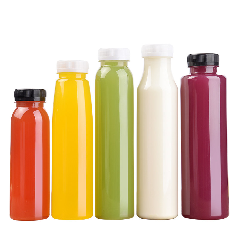 250ml大口圆柱瓶酸奶瓶牛奶瓶饮料果汁瓶一次性透明塑料瓶子 - 滨州隆