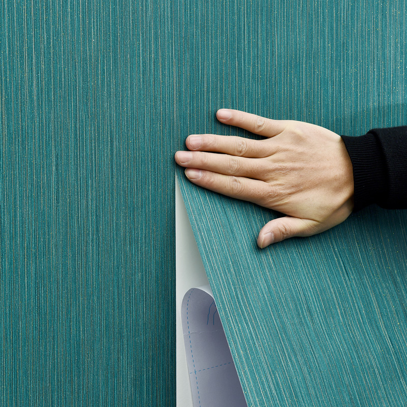 加厚环保防水纯色素色布纹墙纸自粘卧室客厅温馨现代简约装饰壁纸