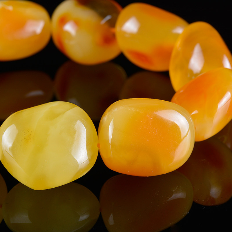 33.91克 上等品鸡油黄蜜蜡随形手链