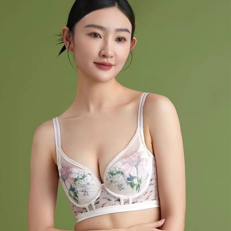 莱特妮丝内衣小胸聚拢显大收副乳上托2023新款性感美背文胸YS018