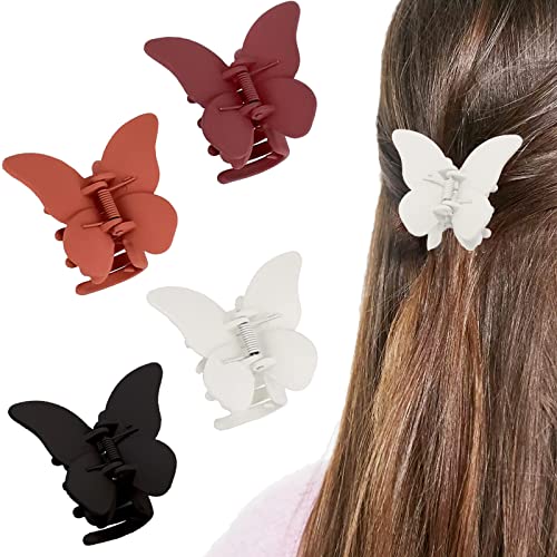 4Pcs Butterfly Clips Hair Claw Clips for Girls Women 2.6 Inc