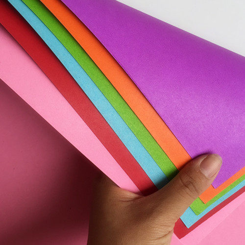 4k幼儿园儿童手工卡纸折纸 4开大张白色黑色双面绘画彩色厚硬卡纸