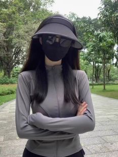 冰丝防晒衣女夏季修身运动瑜伽服薄款透气外套紧身上衣女2024新款