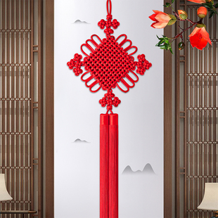 红色中国结挂件客厅装饰大号新中式玄关乔迁礼品高档入户门过新年