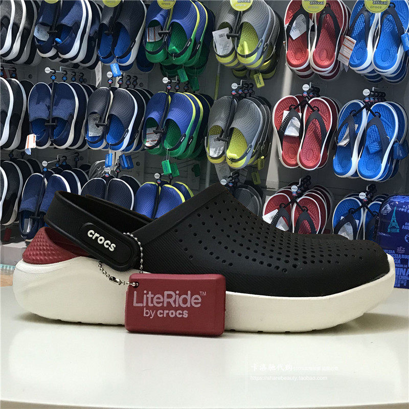 cross克骆驰专柜正品沙滩鞋贝雅卡骆班洞洞鞋男女沙滩凉鞋205089