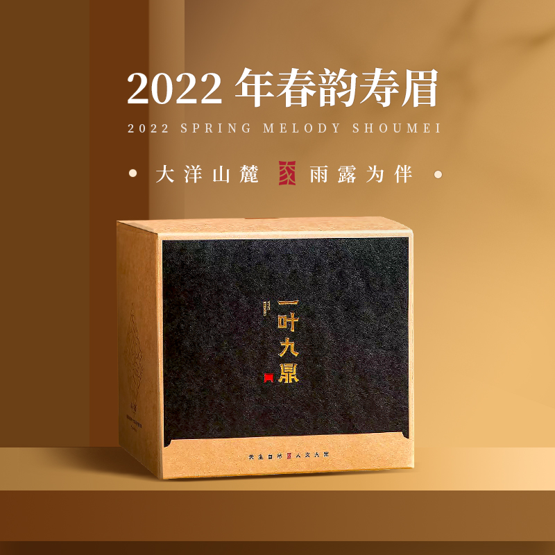 一叶九鼎福鼎白茶2022年生态高山一级寿眉春韵散茶500g收藏装茶叶