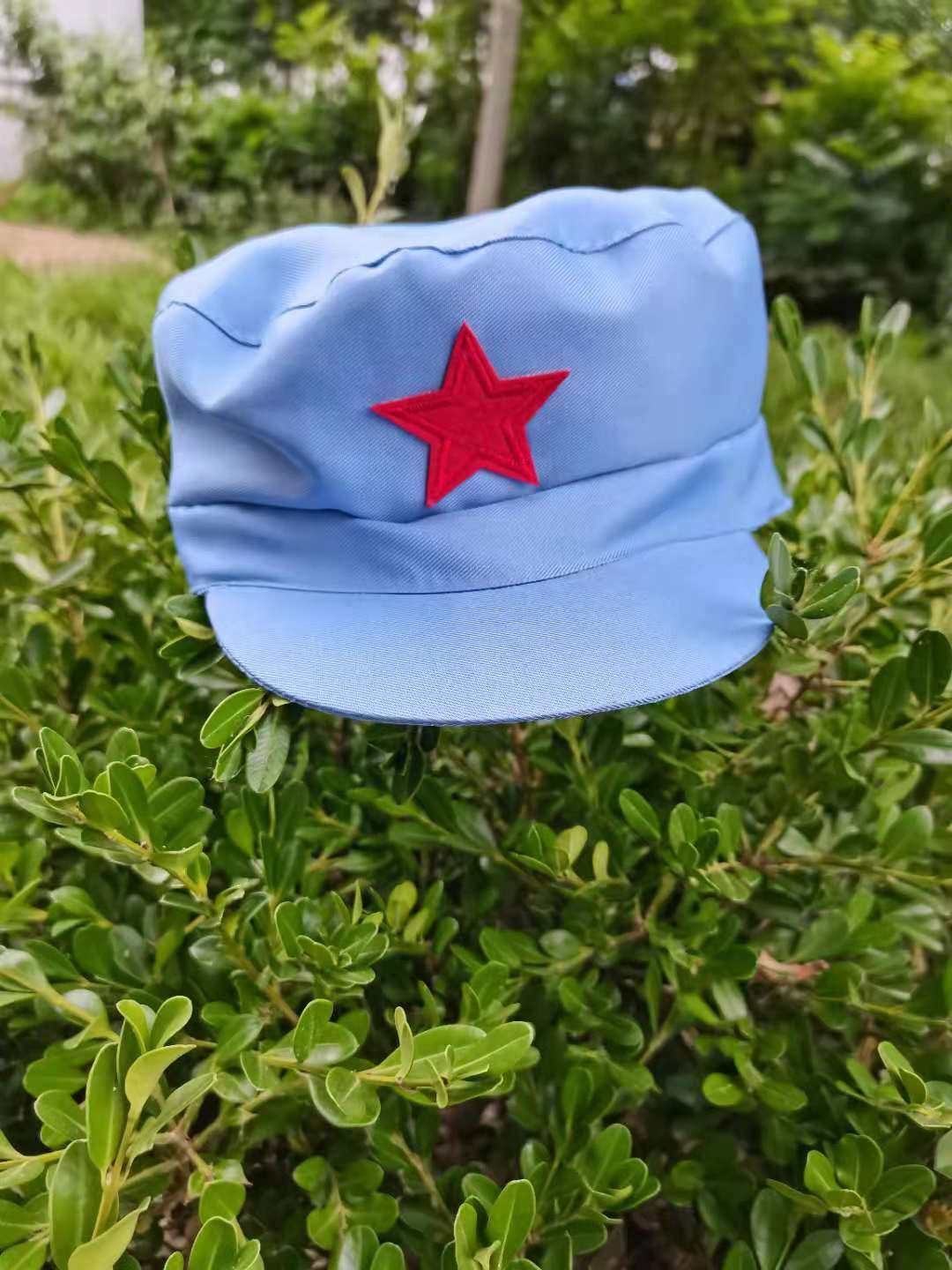 红军帽/红卫兵帽/解放帽演出道具 五角星帽子 儿童成人男女圆军帽