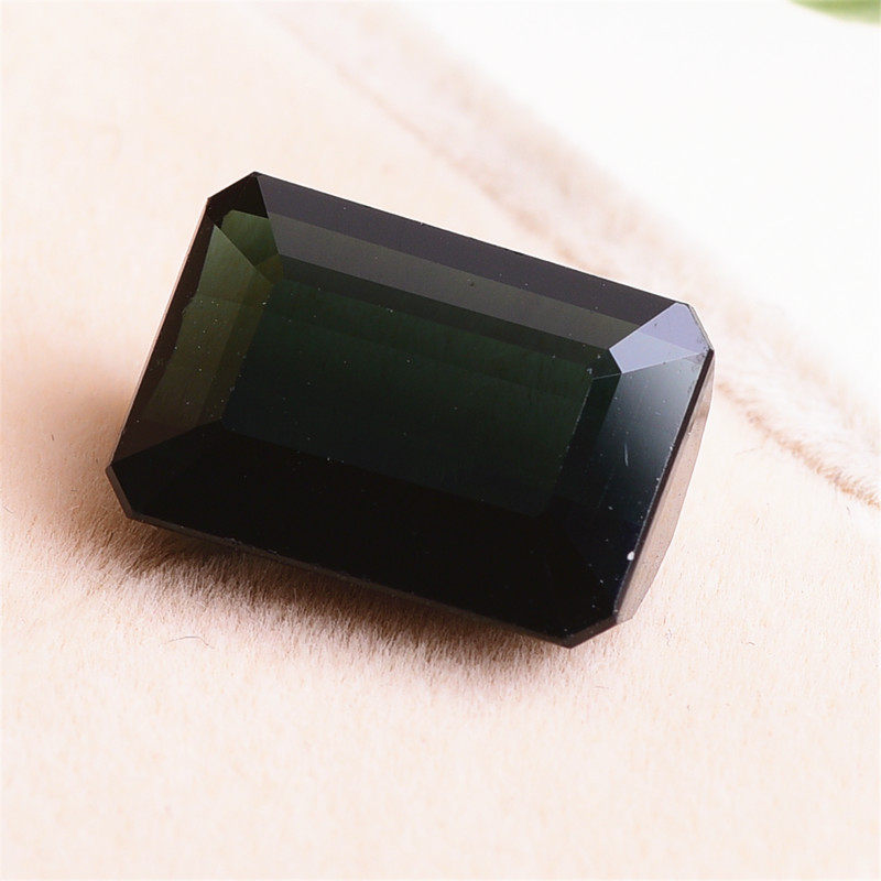 重7.52克拉 珍藏巴西蓝绿碧玺男款戒面 晶体水润 通透